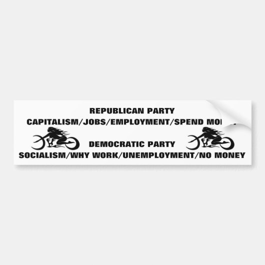 クールなバンパーステッカー バンパーステッカー (正面)