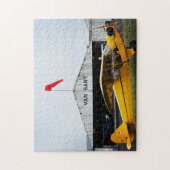 クールなパイパー・キューブ航空機写真 ファミリーナイト カスタム ジグソーパズル (縦)