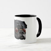 クールなパグのマグ マグカップ (正面右)