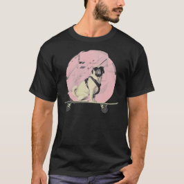 クールなパグ犬 Tシャツ