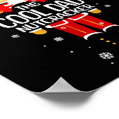 クールなパパのくるみ割り人形 楽しいクリスマスの家族おそろい ポスター (角)