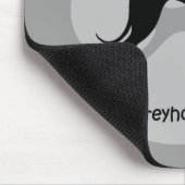 クールなパパのグレイハウンド マウスパッド (コーナー)