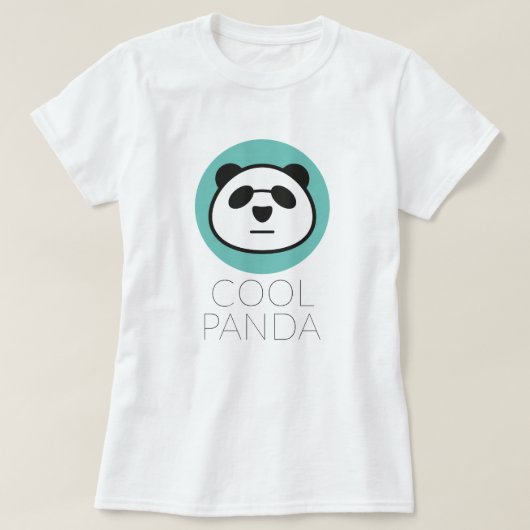 クールなパンダのTシャツ Tシャツ (デザイン正面)