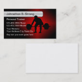 クールなパーソナルトレーナーの名刺 名刺 (正面/裏面)