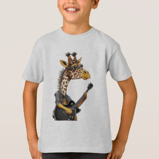 クールなヒップキッドのキリンTシャツ - ワイルドライフガッズ Tシャツ
