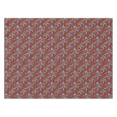 クールなヒップスター猫パターン テーブルクロス (正面(横))