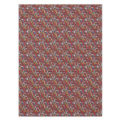 クールなヒップスター猫パターン テーブルクロス (正面)