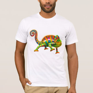 クールなヒョウのカメレオンのTシャツ Tシャツ