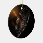 クールなビデオフィルムの生産映画巻き枠 セラミックオーナメント (右)