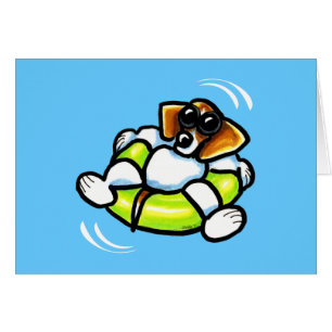 クールなビーグル犬のプールの浮遊物の以外鎖Art™