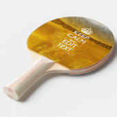 クールなビールのための平静そしてあなたの文字を保って下さい 卓球ラケット (正面アングル)