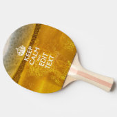 クールなビールのための平静そしてあなたの文字を保って下さい 卓球ラケット (横)