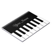 クールなピアノノート ノートブック (左側)