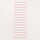 クールなピンクのストライプ - あなた自身の平穏を作り出す ヨガマット (裏面)