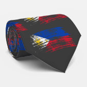 クールなフィリピンの旗のデザイン ネクタイ (ロール)