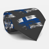クールなフィンランドの旗のデザイン ネクタイ (ロール)