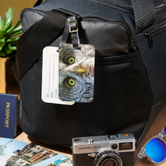 クールなフクロウの荷物タグ ラゲッジタグ
