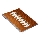 クールなフットボールのノート ノートブック (右側)