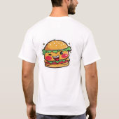 クールなフレンチフライデザイン Tシャツ (裏面)