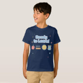 クールなブラックTシャツで新しい学年をスタート Tシャツ (正面フル)