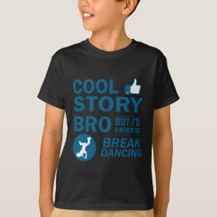 クールなブレイクダンスのデザイン Tシャツ