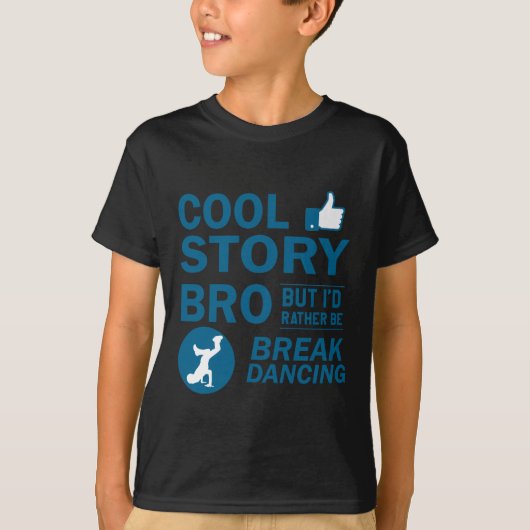 クールなブレイクダンスのデザイン Tシャツ (正面)