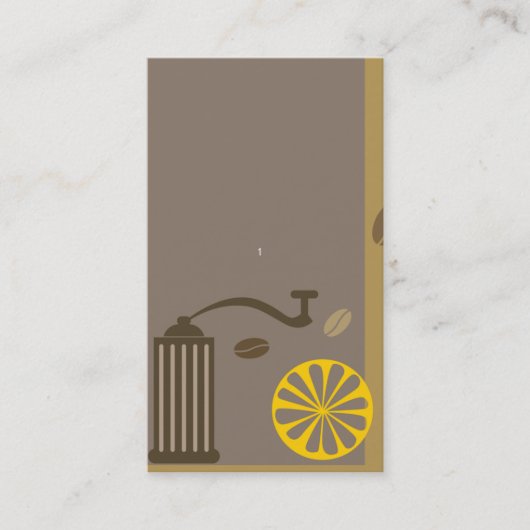 クールなプロフェッショナルおよびかわいい名刺のテンプレート 名刺 (正面)