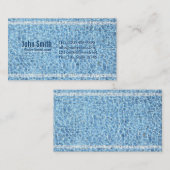 クールなプールの水泳のインストラクターの名刺 名刺 (正面/裏面)