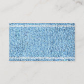 クールなプールの水泳のインストラクターの名刺 名刺 (裏面)