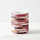 クールなヘビパターン-あなたの名前を加えて下さい コーヒーマグカップ (中央)