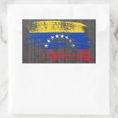 クールなベネズエラの旗のデザイン 長方形シール (バッグ)