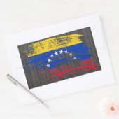 クールなベネズエラの旗のデザイン 長方形シール (封筒)