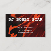 クールなペンキの(ばちゃばちゃ)跳ねるDJ 3dアイコン名刺 名刺 (裏面)