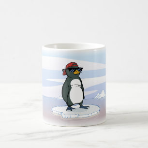クールなペンギンの身に着けているサングラス コーヒーマグカップ