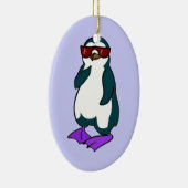 クールなペンギン セラミックオーナメント (右)