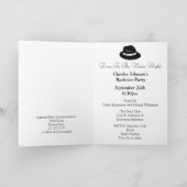 クールなボウラー ストローフェドーラハット＃２　バチェラーパーティー 招待状 (内部)