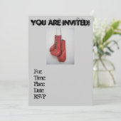 クールなボクシンググラブの招待状(誕生日) 招待状 (スタンド正面)