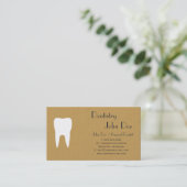 クールなボール紙の歯科ロゴの名刺 予約カード (スタンド正面)