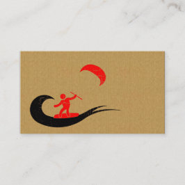 クールなボール紙のkitesurfの名刺 名刺