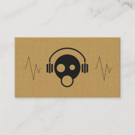 クールなボール紙DJアイコン名刺 名刺