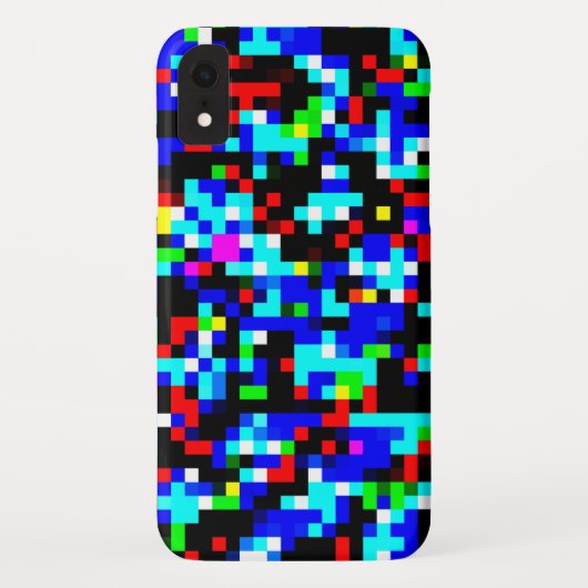 クールなマルチカラー スクエア ストライプ柄 Case-Mate iPhoneケース (裏面)