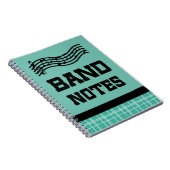 クールなマーチングバンドのノート ノートブック (右側)