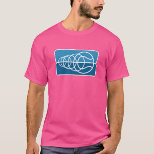 クールなメンズテニスTシャツ:3Dボールストライカーモデル Tシャツ