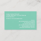 クールなメーキャップアーティストの名刺 名刺 (裏面)