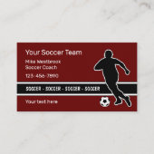 クールなモダンサッカーテーマ 名刺 (正面)