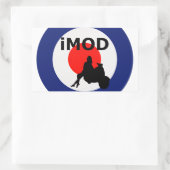 クールなモダン 長方形シール (バッグ)