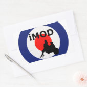 クールなモダン 長方形シール (封筒)