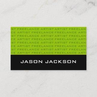 クールなモノグラムの名刺 名刺