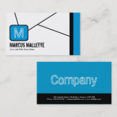 クールなモノグラムの名刺 名刺 (正面/裏面)
