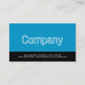 クールなモノグラムの名刺 名刺 (裏面)